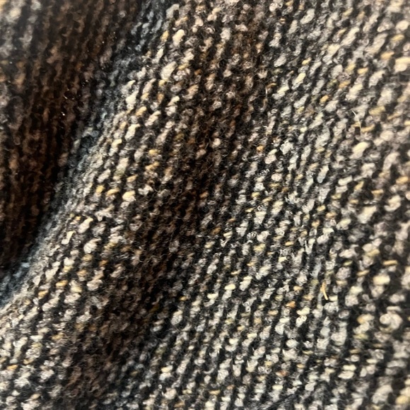 Aran Elegant Wool Black and Gray Women's Scarf - Picture 2 of 6